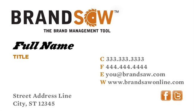 Brandsaw Single Sided Business Card